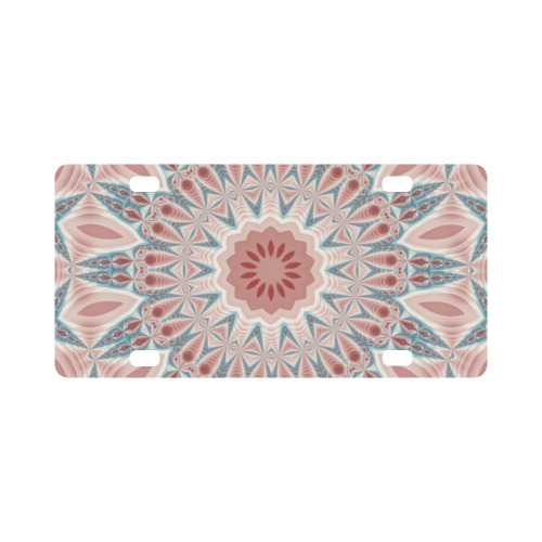 Modern Kaleidoscope Mandala Fractal Art Graphic Classic License Plate