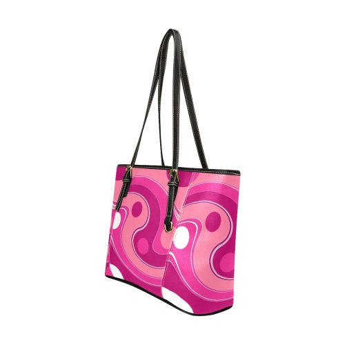 IN THE PINK-122 ALT Leather Tote Bag/Large (Model 1640)