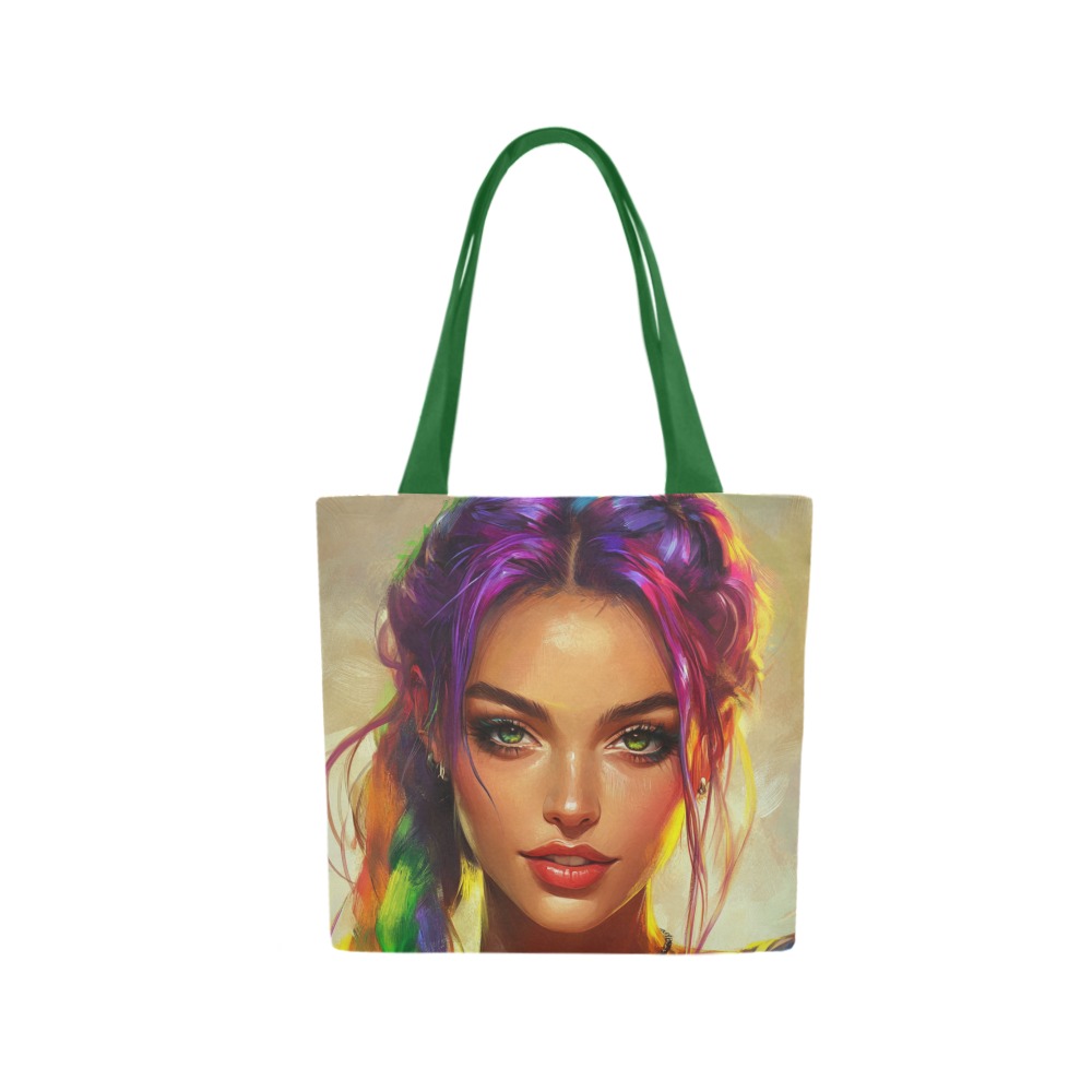 Beauty Bag Canvas Tote Bag (Model 1657)