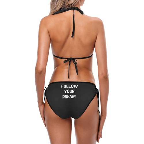 Follow your dream but keep your distance. Custom Bikini Swimsuit (Model S01)