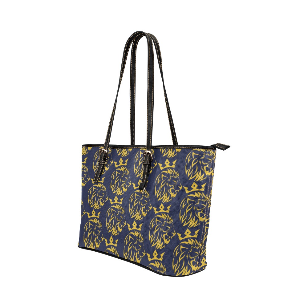 Freeman Empire Tote Bag (Navy) Leather Tote Bag/Large (Model 1651)