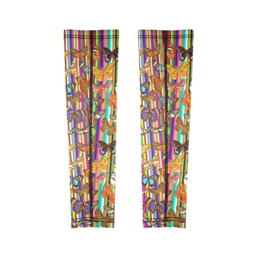Rainbow  Butterflies Arm Sleeves (Set of Two with Different Printings)