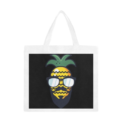 Pineapple Head Canvas Tote Bag/Large (Model 1702)