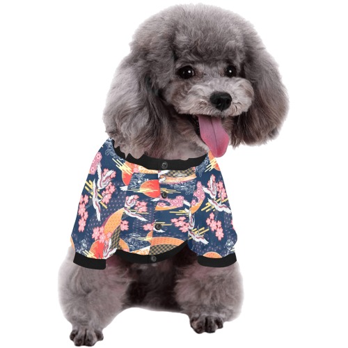 CRANE MOON Pet Dog Round Neck Shirt