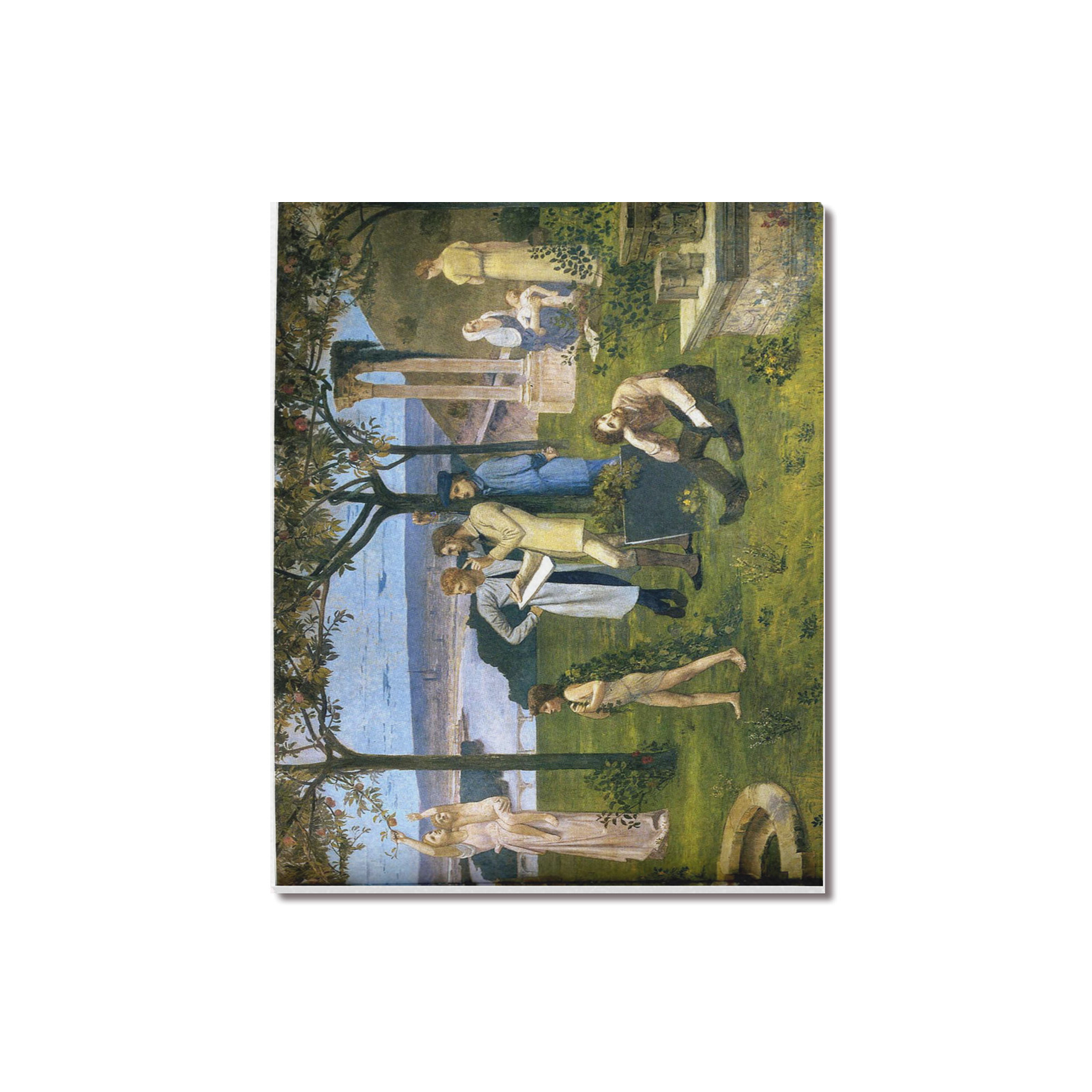 Chavannes between art nature Upgraded Canvas Print 20"x16"