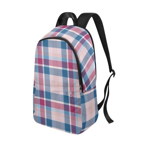 Fun Pastels Plaid Fabric Backpack for Adult (Model 1659)