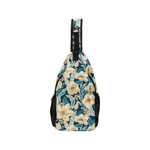 Painted Flowers Men's Casual Chest Bag (Model 1729)