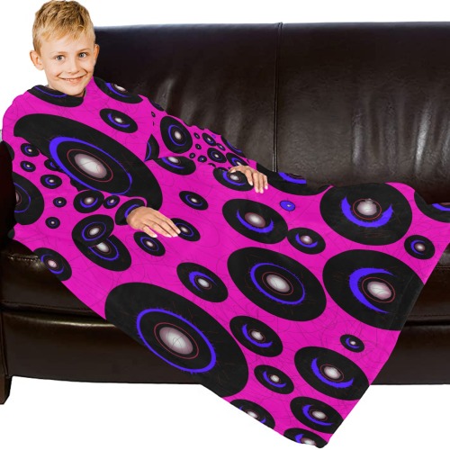 CogIIpnk1 Blanket Robe with Sleeves for Kids