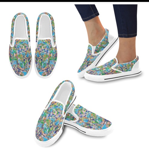 Chill Women's Slip-on Canvas Shoes (Model 019)