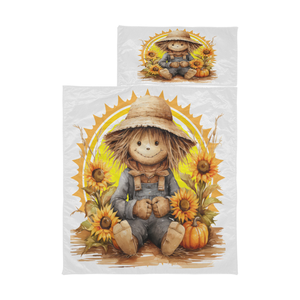 scarecrow sunflower (2) Kids' Sleeping Bag