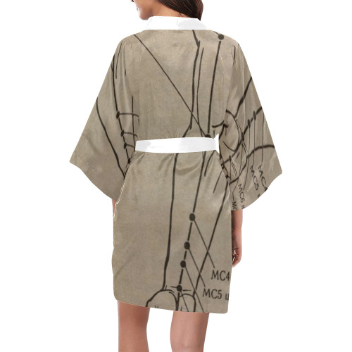 Lungs for meridians. Kimono Robe