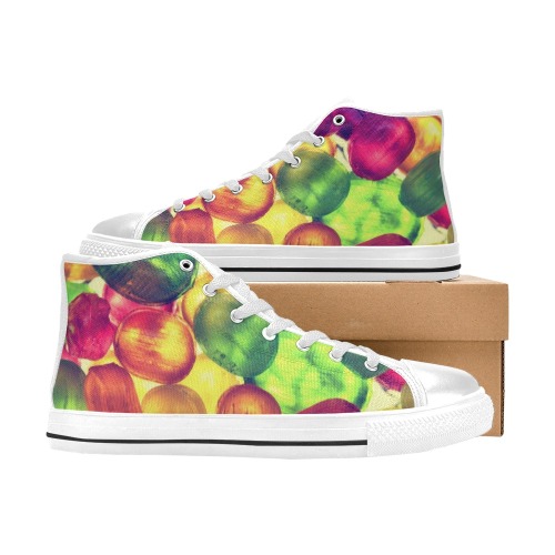 Candy shoes for women High Top Canvas Shoes for Kid (Model 017)