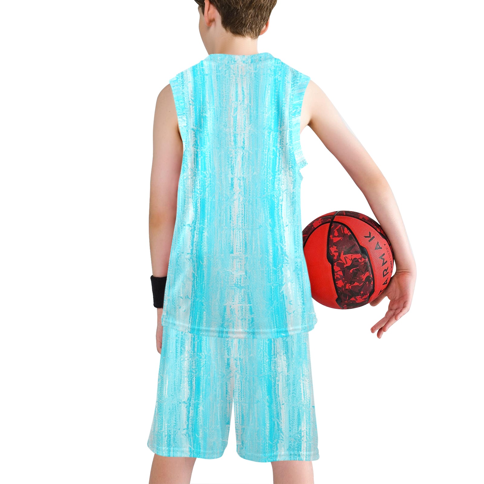 confetti 11 Boys' V-Neck Basketball Uniform