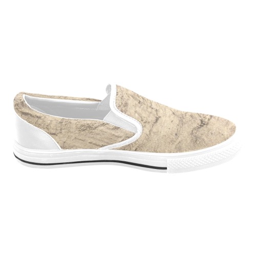 love in the sand Slip-on Canvas Shoes for Kid (Model 019)