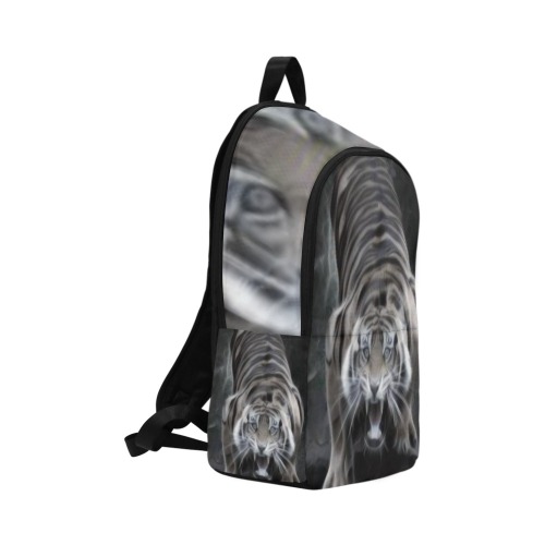 Tiger Ghost Looking Up Fabric Backpack for Adult (Model 1659)