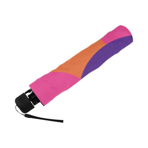 Orange, Purple and Hot Pink Polka Dots Anti-UV Foldable Umbrella (U08)