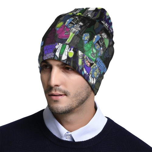 wwcfam All Over Print Beanie for Adults