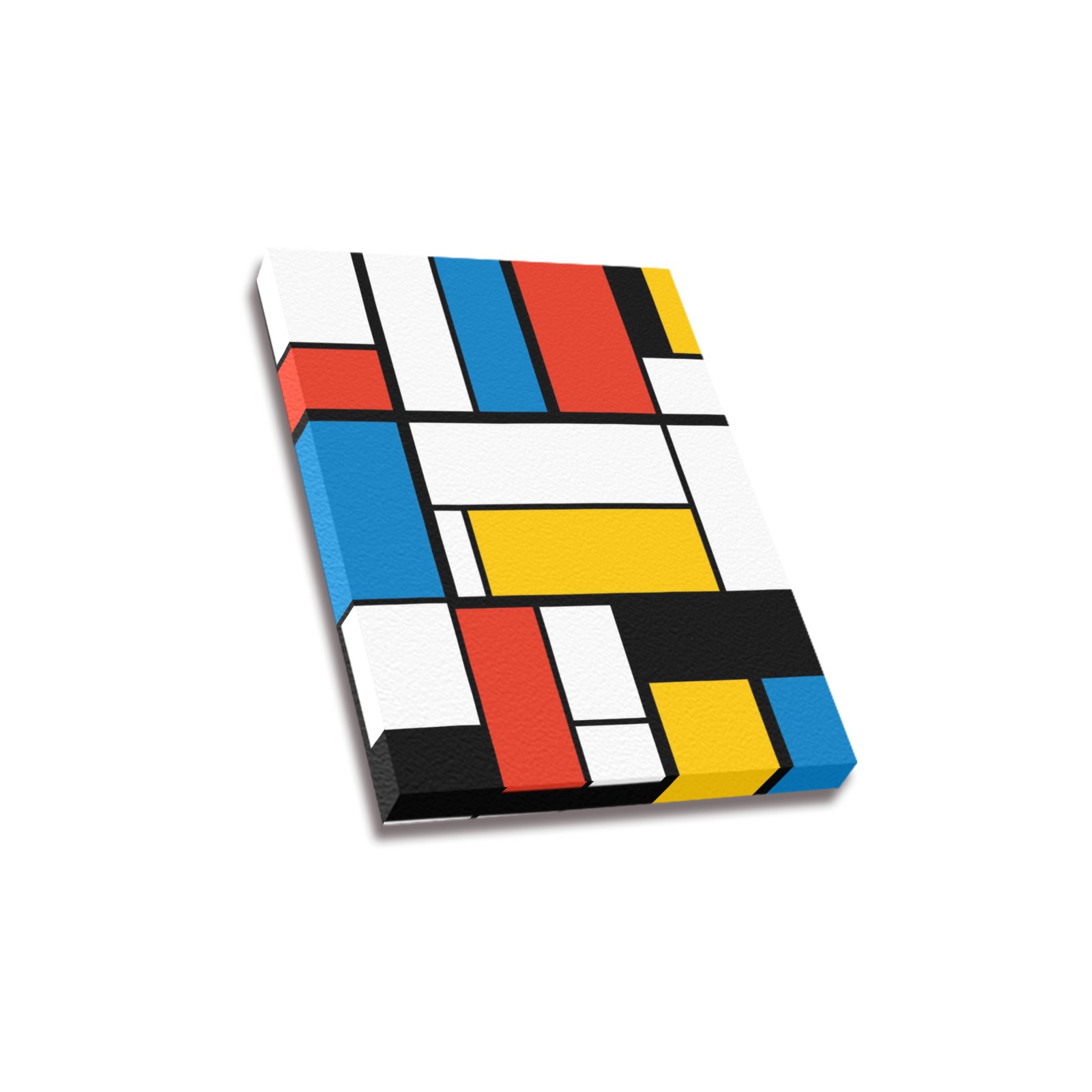 Mondrian De Stijl Modern Frame Canvas Print 12"x16"