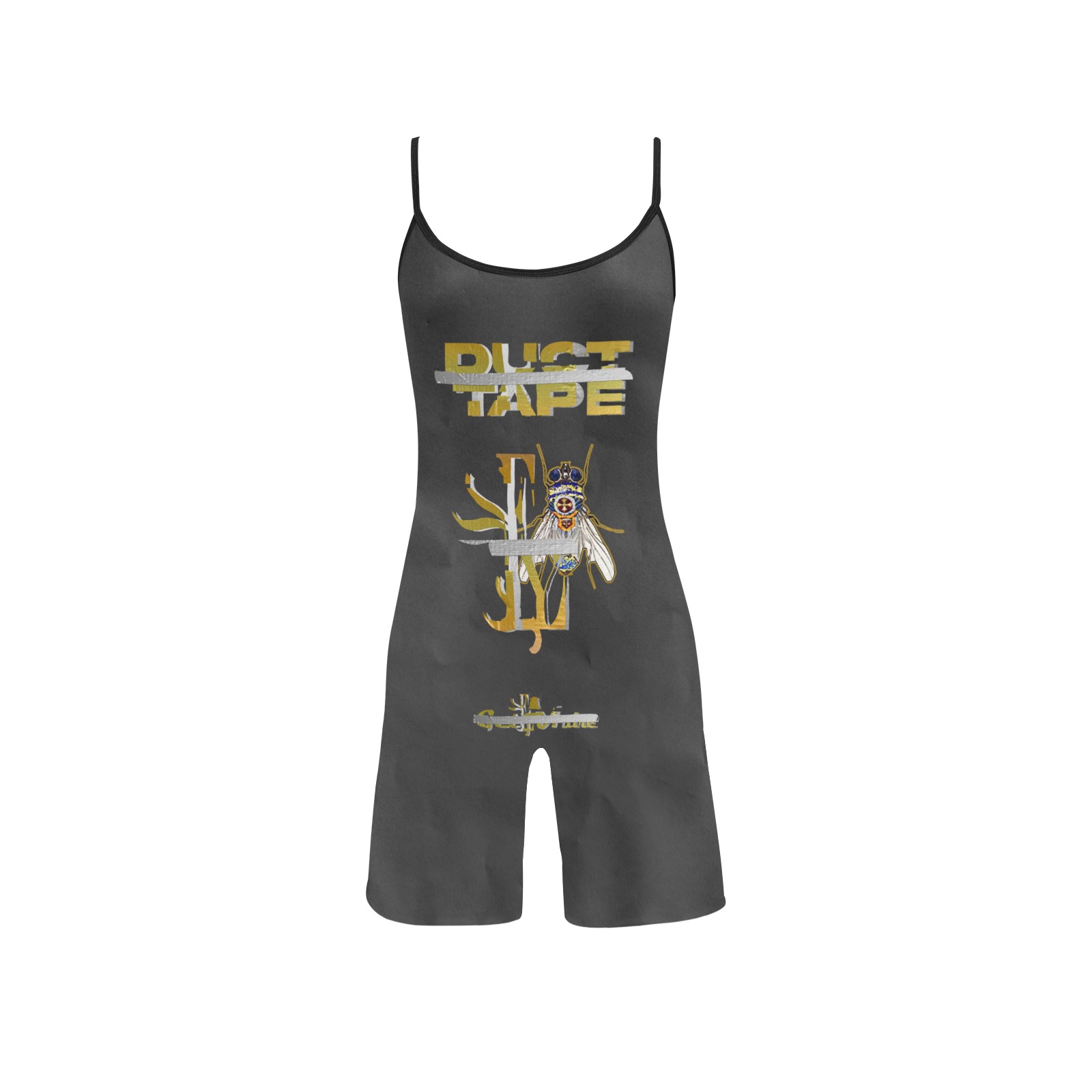 Duct Tape Collectable Fly Women's Short Yoga Bodysuit