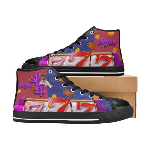 Vegas Collectable Fly Men’s Classic High Top Canvas Shoes (Model 017)