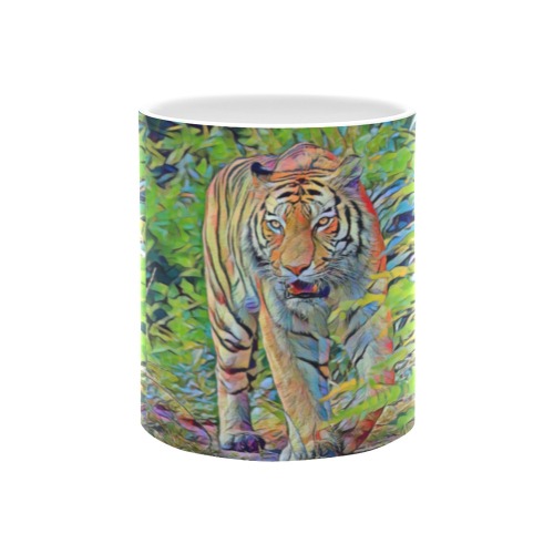 Fearless Tiger Custom White Mug (11OZ)