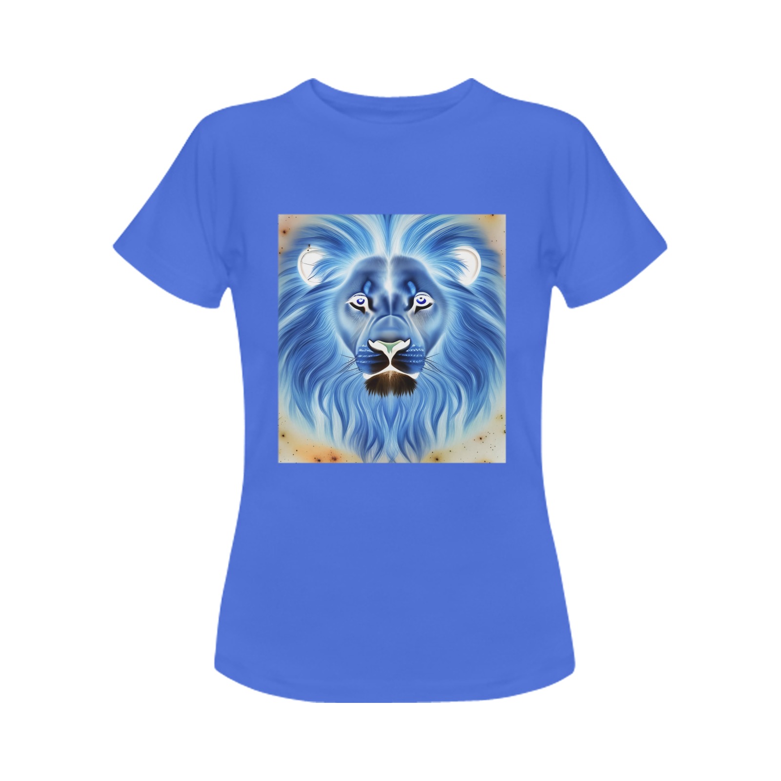 The Lion in Negative Women's T-Shirt in USA Size (Two Sides Printing)