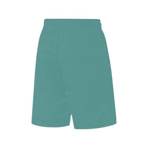 green ice All Over Print Basketball Shorts with Pocket