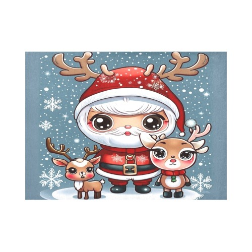 Santa and Reindeer 2 Placemat 14’’ x 19’’ (Set of 4)