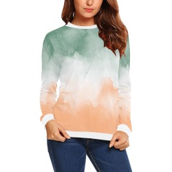 Brushstrokes SS4D All Over Print Crewneck Sweatshirt for Women (Model H18)