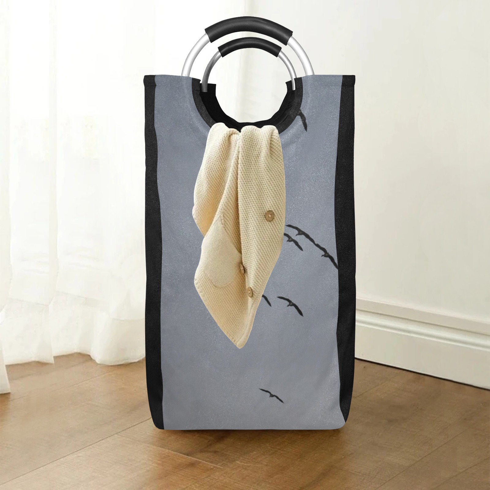 Evening Flight Square Laundry Bag