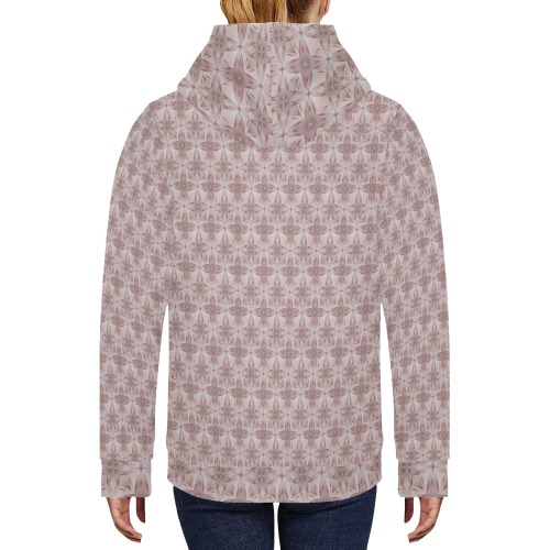 patternfloral Women's Long Sleeve Fleece Hoodie (Model H55)