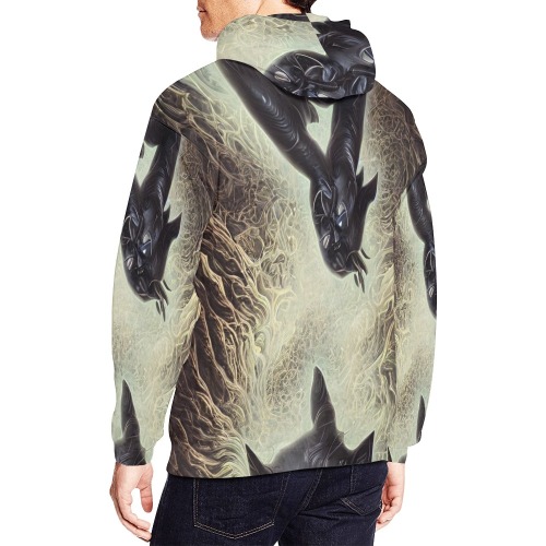 Mirror cat All Over Print Hoodie for Men (USA Size) (Model H13)