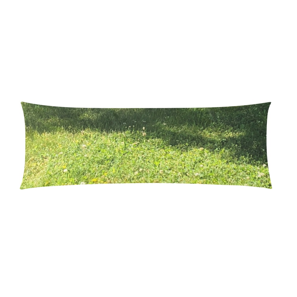 Fresh Grreeen Grass Collection Custom Zippered Pillow Case 21"x60"(Two Sides)
