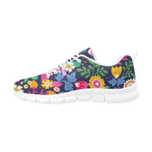 Cute Little Flowers Women's Breathable Running Shoes (Model 055)