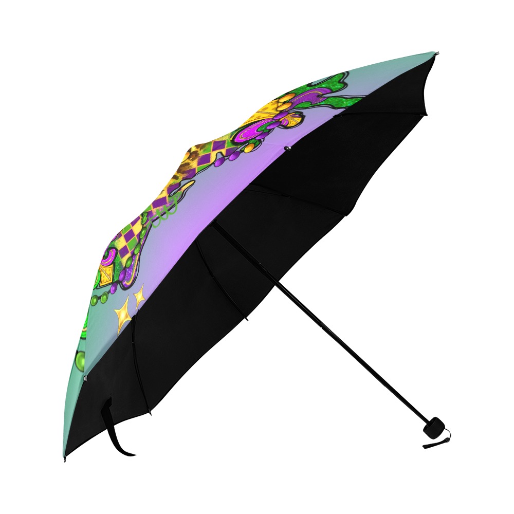 Louisiana State Mardi Gras Umbrella Anti-UV Foldable Umbrella (U08)