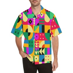 Abstract Modern Garden Hawaiian Shirt (Model T58)