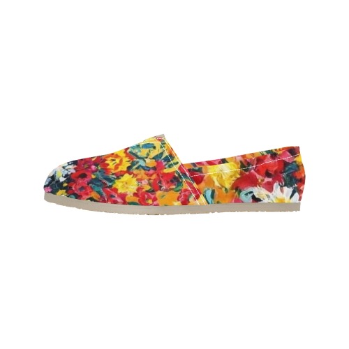 Fall Floral Bouquet Women's Classic Canvas Slip-On (Model 1206)