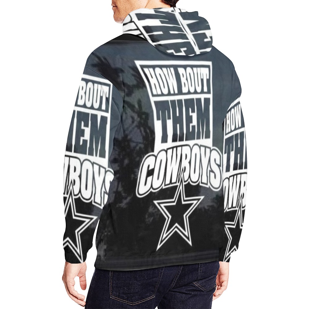 Customize Cowboys Hoodie All Over Print Hoodie for Men (USA Size) (Model H13)