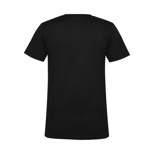 siberian husky Men's V-Neck T-shirt (USA Size) (Model T10)