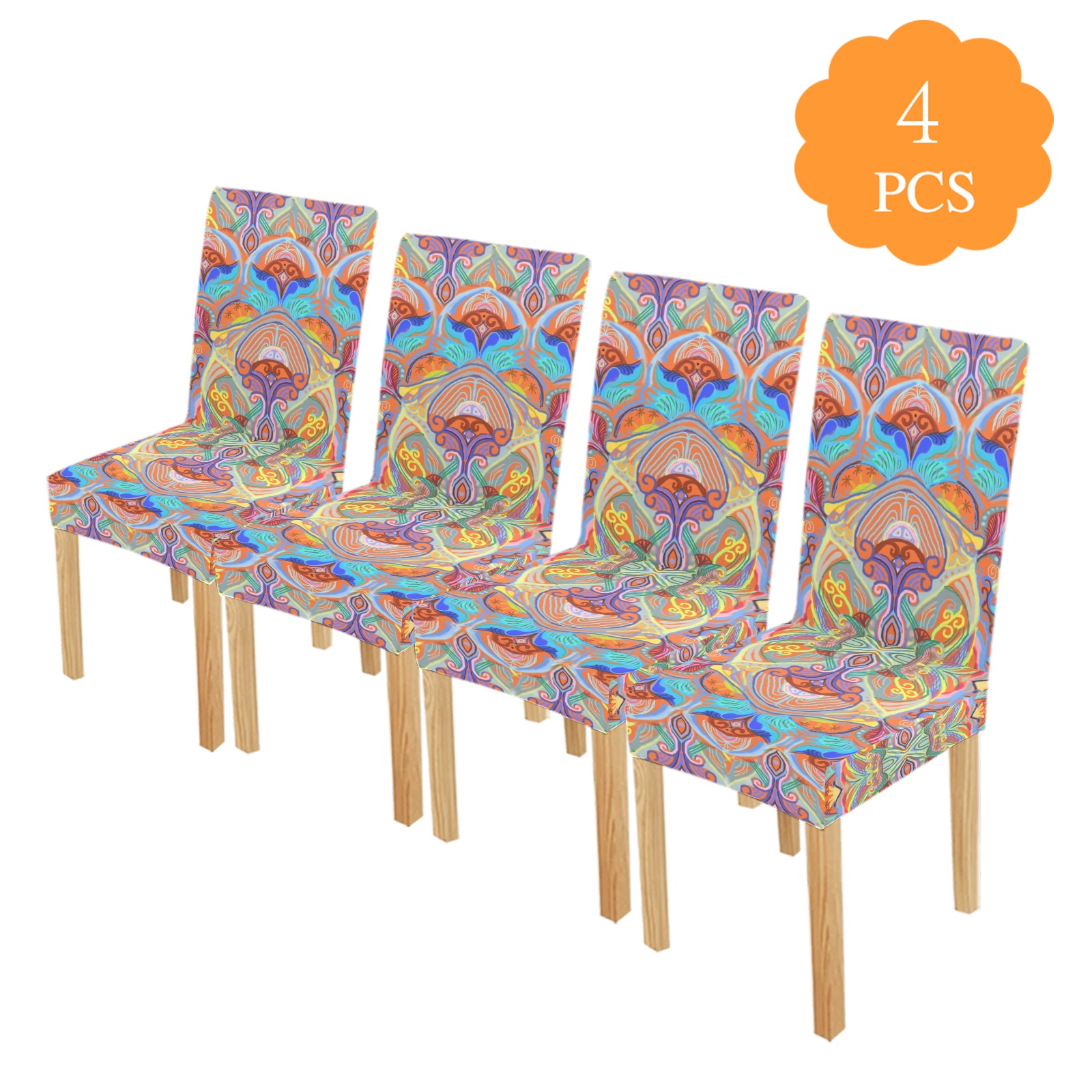 chinese variation 2 Chair Cover (Pack of 4)