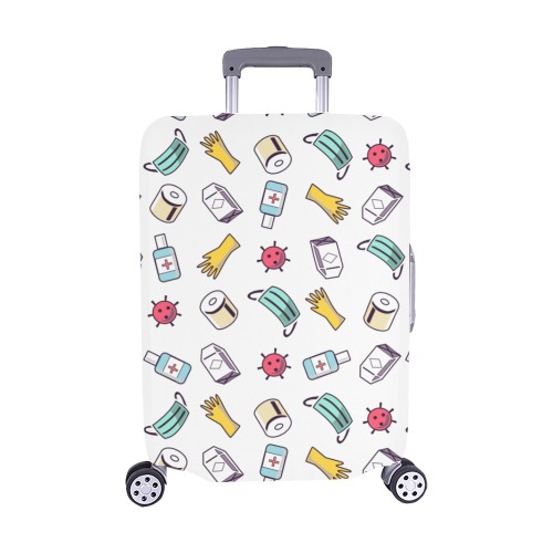 Covid-19 Pattern Fashion Trend Luggage Cover/Medium 22"-25"