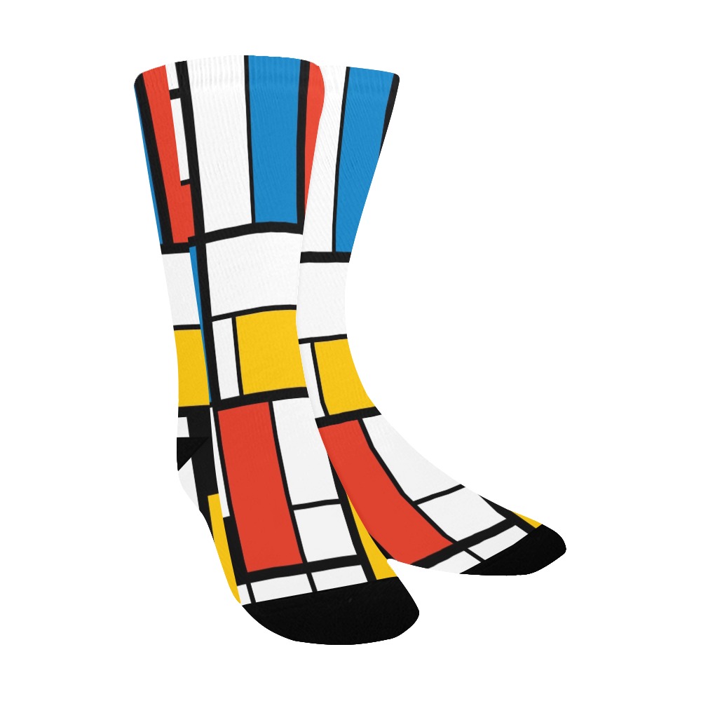 Mondrian De Stijl Modern Kids' Custom Socks