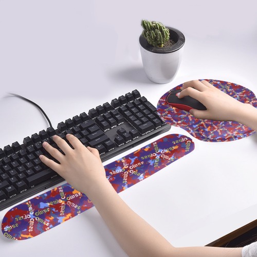 L Seatpants Keyboard Mouse Pad Set with Wrist Rest Support