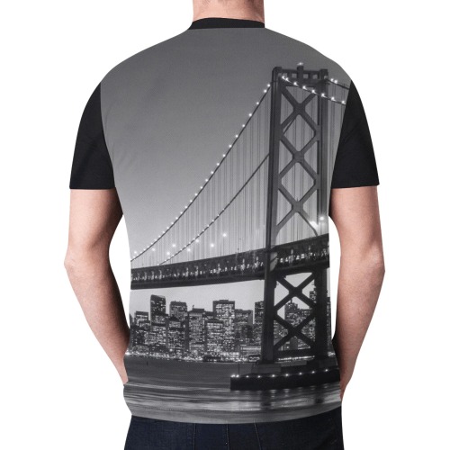 BRIDGE New All Over Print T-shirt for Men (Model T45)