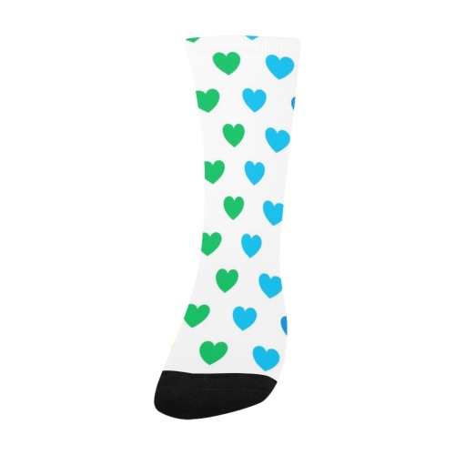 Rainbow Hearts Custom Socks for Kids