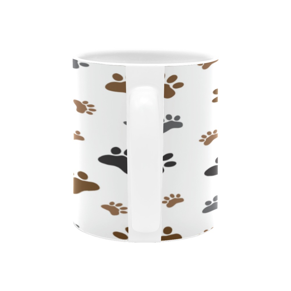 Dog Paw pattern MUG White Mug(11OZ)