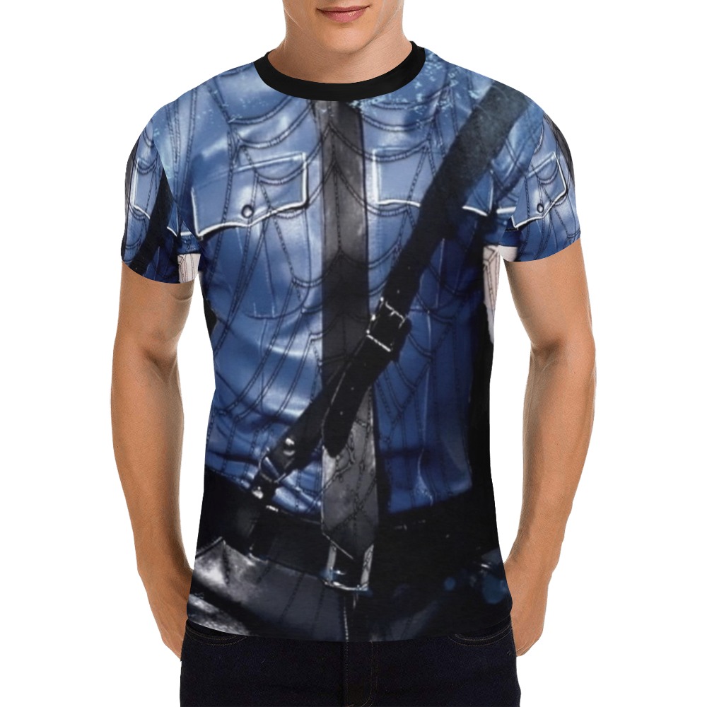 Leather Optik Shirt by Fetishworld All Over Print T-Shirt for Men (USA Size) (Model T40)