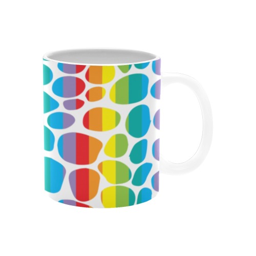 Animal rainbow pattern White Mug(11OZ)
