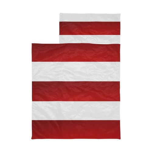 Red White Stripes Kids' Sleeping Bag