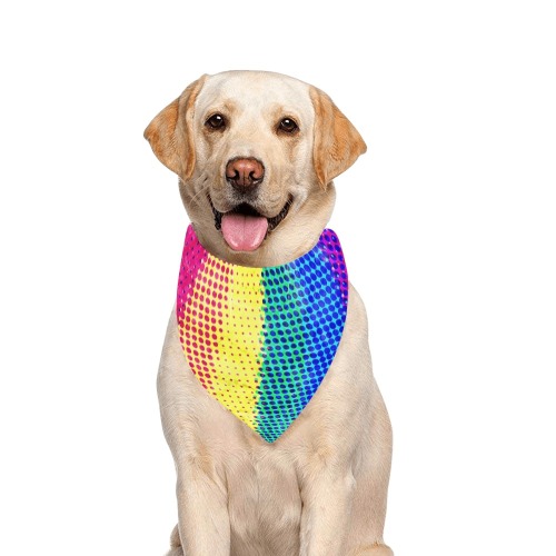 Rainbow Pride by Nico Bielow Pet Dog Bandana/Large Size